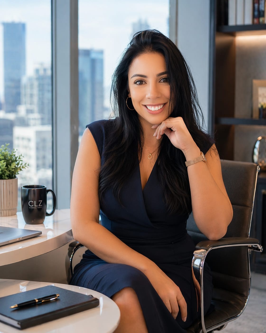 Mulher em ambiente corporativo profissional